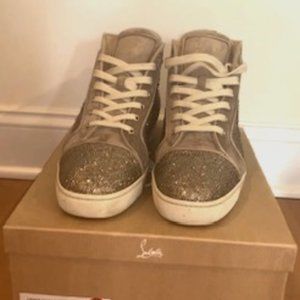 Louis flat Veau Velours/Strass
